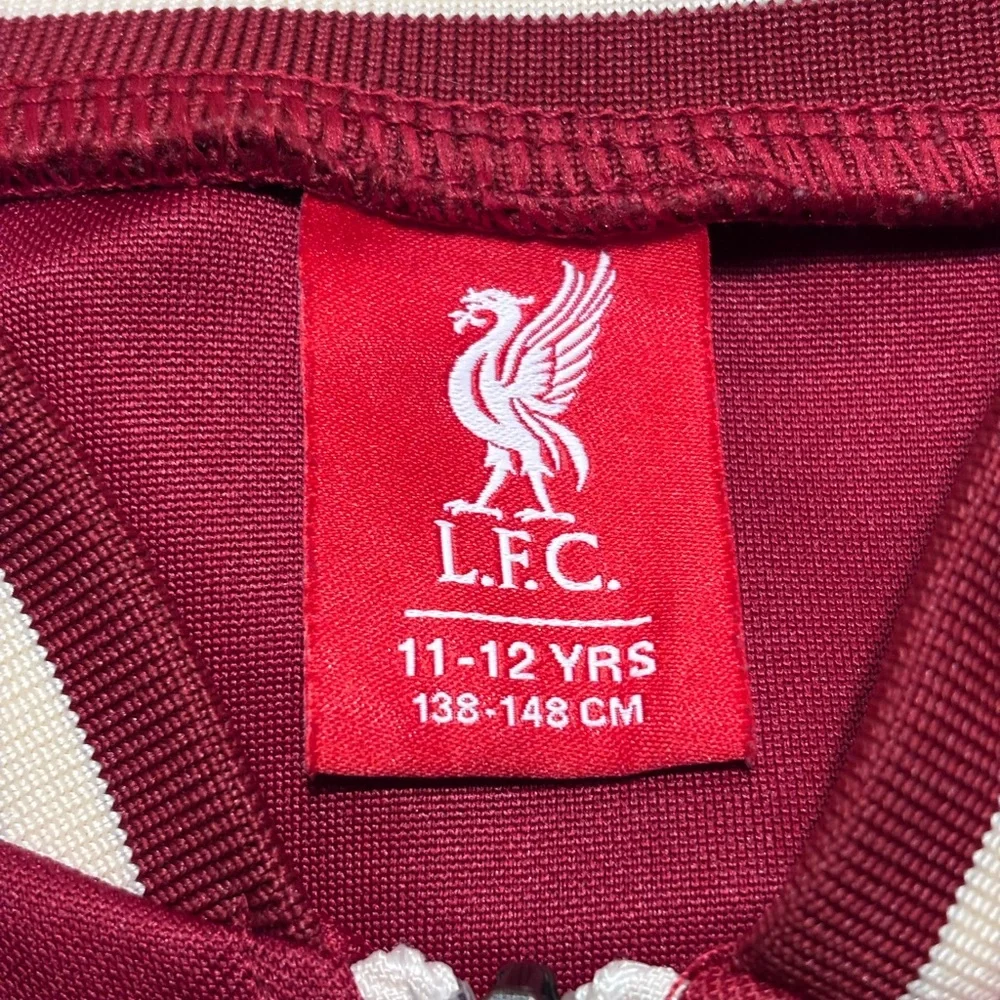Red Liverpool Soccer Zip-Up Track Jacket Boys or Girls 10 Excellent Condition